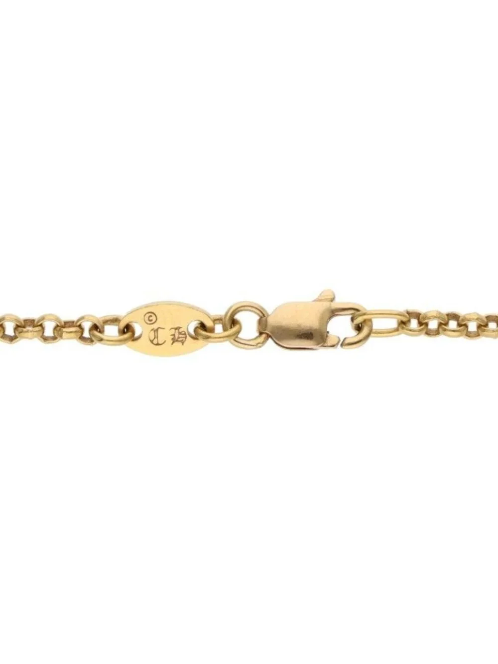 Chrome Hearts 22k Neckchain Roll Chain Gold Necklace